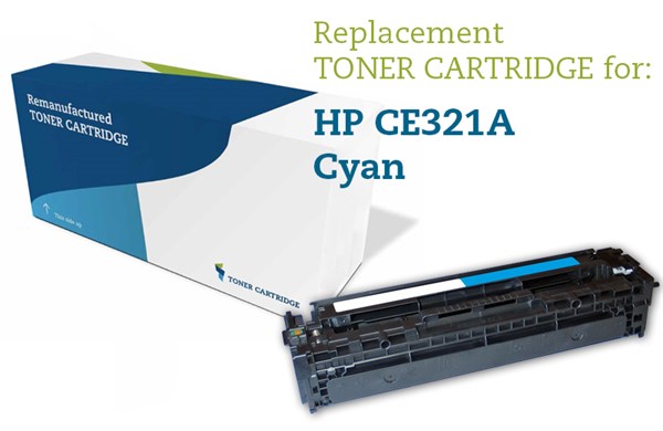 Cyan lasertoner - HP nr.128A - 1.300 sider